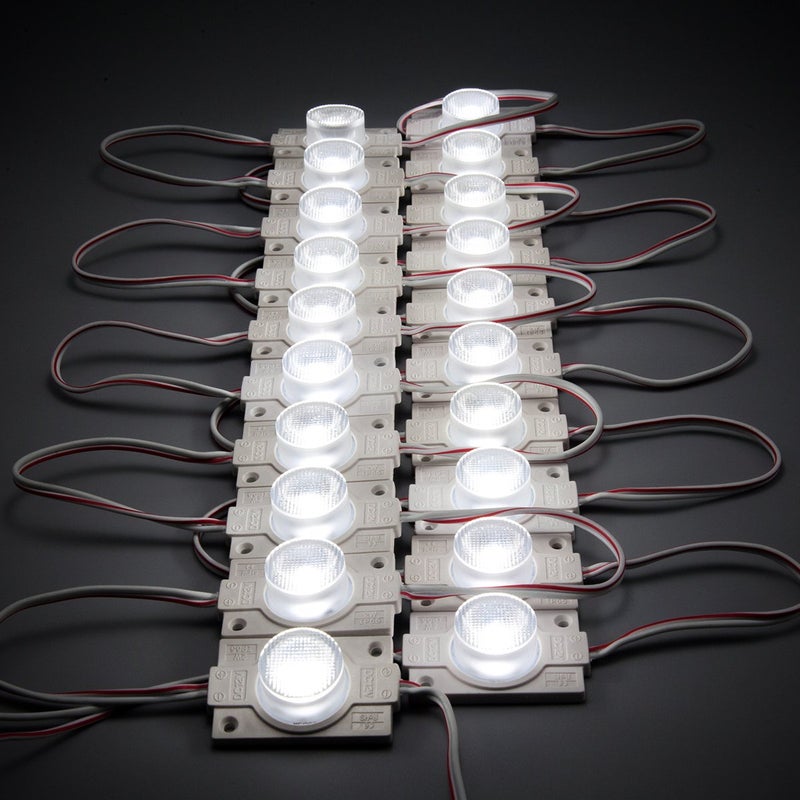 Q QINGCHEN LED Module 12V with Lens 6500K 2.0W for Light Box with Tape Adhesive Back (20pcs Pack) - Image 4